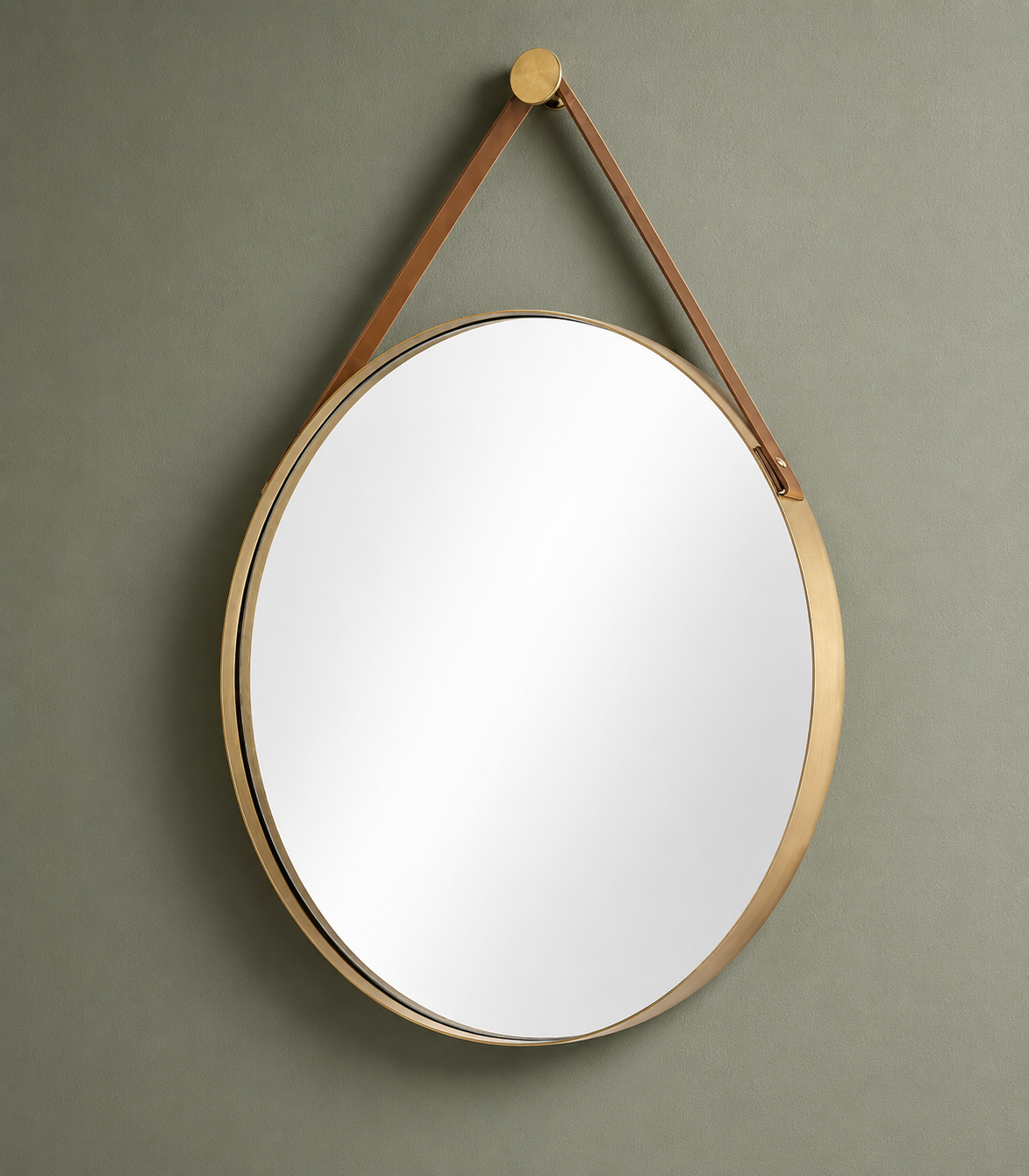 Round Hanging Mirror